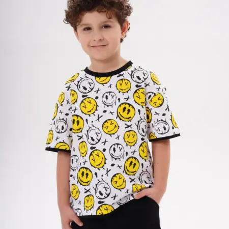 Футболка для мальчика оверсайз с принтом. KARI
