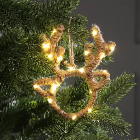 Игрушка на ёлку "Олень", новогодний декор, световая фигура. KoroBoom Shop