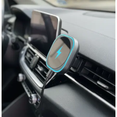 Магнитный держатель для телефона в авто с подсветкой. Hot-Lot