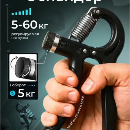 Эспандер кистевой пружинный для рук 5-60 кг. PROFIT Shop