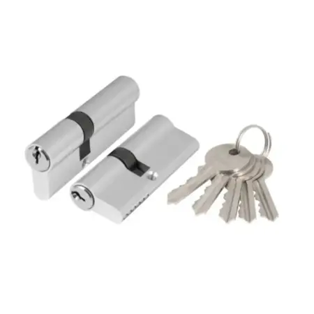 Цилиндровый механизм ключ-ключ 25х25 хром. Зеленая миля