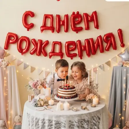 Воздушные шары с днем рождения для фотозоны. Home party