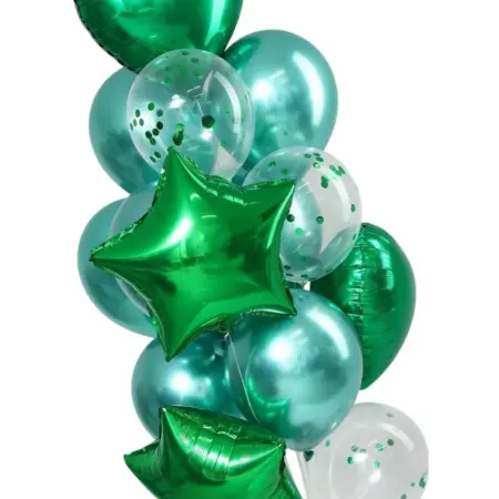 Воздушные латексные шары-букет "Хром", хромированные 14 шт. KoroBoom Shop