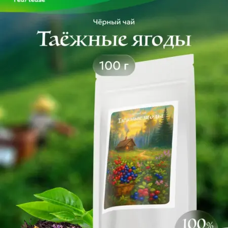 Чай чёрный листовой "Таёжные ягоды", 100 г. TeaPlease