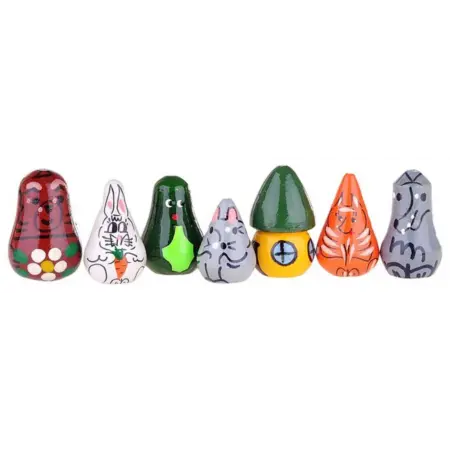 Пальчиковый кукольный театр "Теремок", набор из 7 фигурок. KoroBoom Shop