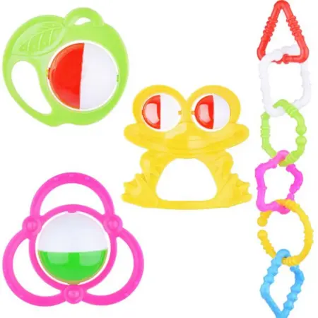 Набор погремушек, игрушка-шумелка для малышей, 4 шт. МИКС. KoroBoom Shop