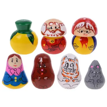 Пальчиковый кукольный театр "Репка", набор из 7 фигурок. KoroBoom Shop