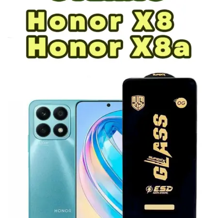 Защитное стекло Honor X8, X8a (1шт 6D). Accessfull