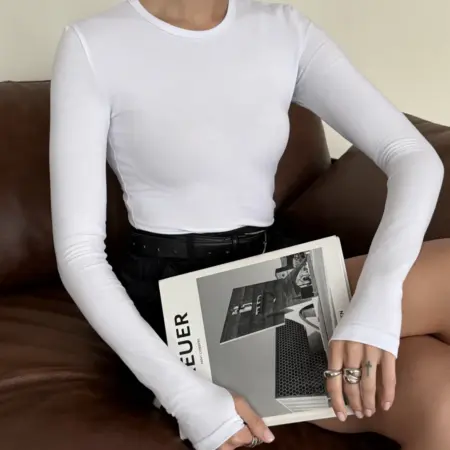 Лонгслив skims обтягивающий тонкий. РосМол - Одежда