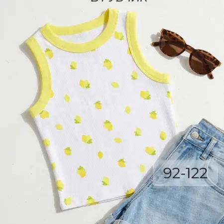 Топ для девочки летний в рубчик. KARI