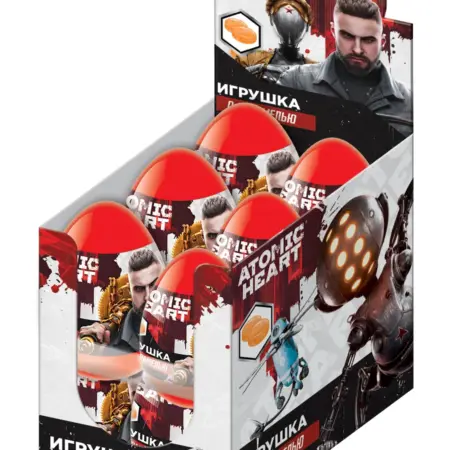 Подарок в яйце Atomic Heart Magic Egg с карамелью, 12 шт. Уголок сказки