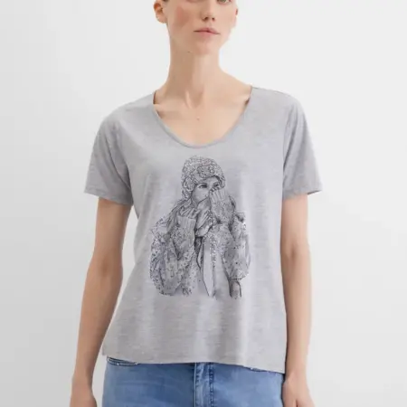 Футболка свободная с рисунком. Герри Вебер