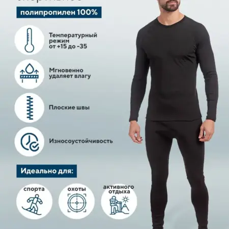 Термобелье спортивное комплект. HitRate