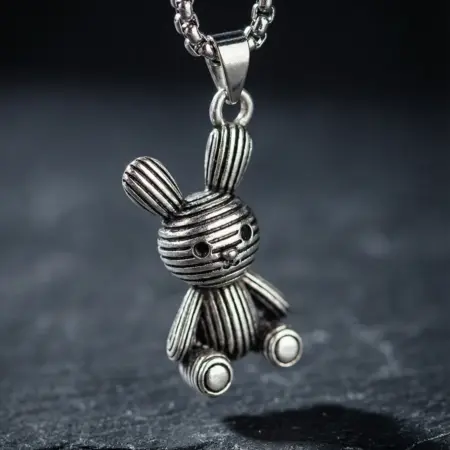 Цепочке на шею кулон кролик бижутерия. Missevee