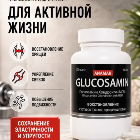 Глюкозамин + Хондроитин + МСМ 120 капсул. SAIMA