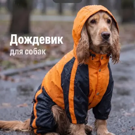 Дождевик комбинезон для собак средних и крупных пород. Интернет Революция