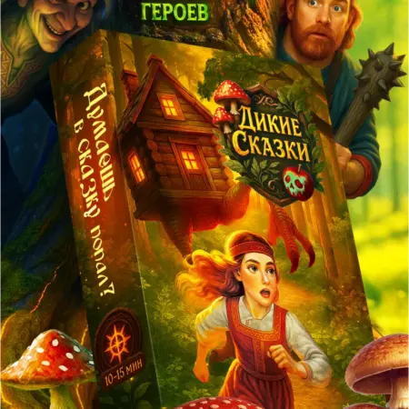 Настольная игра для детей и взрослых для семьи ДИКИЕ СКАЗКИ. РЫБА ПИЛА