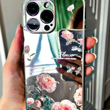Зеркальный чехол на iPhone 16 PRO MAX. Banana!