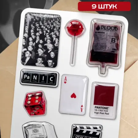 3D стикеры на телефон эстетичные 9 шт. Flevo
