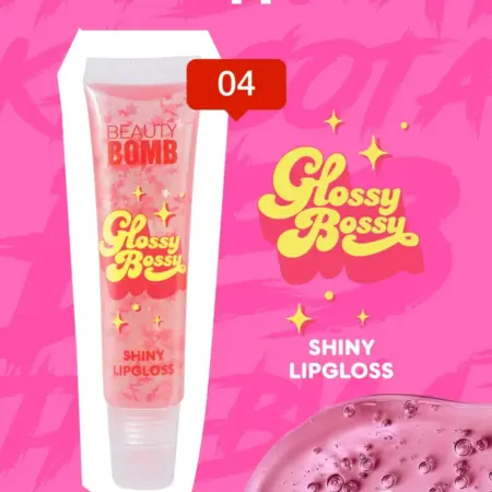Блеск для губ Glossy Bossy тон 04, 12мл. GradMart