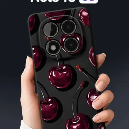Чехол на Redmi Note 15 5G с вишнями. SCDesign