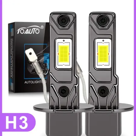 Светодиодные лед лампы H3 LED диодные н3. TOAUTO
