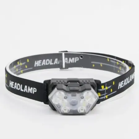 Фонарь налобный, 8 Вт, 8 LED, XT, 6 режимов, 3 ААА. Сима-Ленд - Интерьер