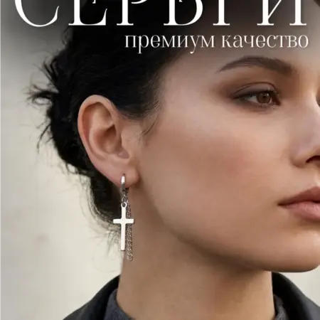 Серьги кольца с подвеской бижутерия. Сима-Ленд - Дом и Сад