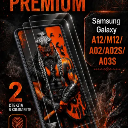 Защитное стекло PREMIUM на Samsung A12 M12 A02 A02S A03S. БТ