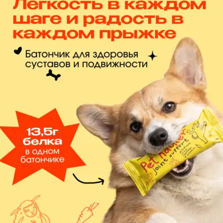Лакомство для собак "Батончик для поддержки суставов". COSMOPET