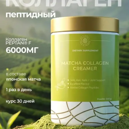 Коллаген говяжий 6500 мг матча пептиды для кожи и суставов. Р-Фарм Косметикс