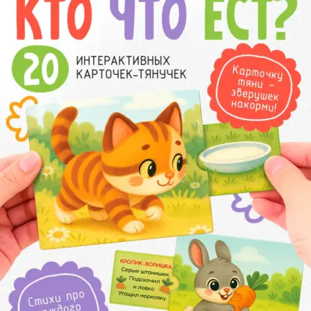 Развивающая игра от 1 года Кто что ест?. Сима-Ленд Игрушка