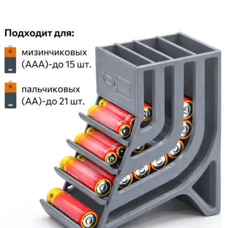 Органайзер для батареек. 3D БАЗА