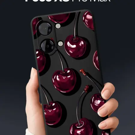 Чехол на Poco X8 Pro Max с вишней. SCDesign